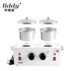 Liddy Suministro Transfronterizo Horno Doble Máquina para Depilación con Cera Ajuste de Temperatura Máquina para Terapia con Cera Cuidado de Belleza Máquina para Derretir Cera