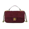 Bolso acolchado de cadena para mujer a la moda, versátil para otoño, bolso de mano cruzado, bolso de hombro para el día a día estilo Chanel, comercio exterior