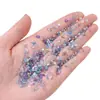 Kit de material de accesorio de joyería para pulsera y collar hechos a mano DIY de colores, virutas de vidrio iridiscente AB de 1,4 mm