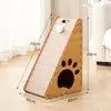 Ninho Triangular para Gatos Juwofang Feltro Resistente ao Desgaste Anti-Arranhões de Gato Placa de Arranhar para Sofá Resistente a Arranhões Gato Ninho para Todas as Estações