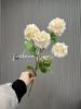 Flor artificial de hortênsia de sonho de 4 cabeças layout de guia de teto de salão de casamento arranjo de flores hotel decoração de casa hortênsia