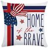 Cross-border New American Independence Day fronha de linho impresso sala de estar sofá almofada capa quarto fronha decorativa