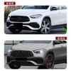 Aplicable a Mercedes-Benz Clase GLA H247 GLA200 GLA35 GLA45 AMG modificación de cuchilla de spoiler de cuchilla de viento delantero