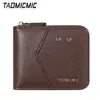 Cartera Corta Casual para Hombre Transfronteriza con Diseño Hueco, Producto de Cuero PU Venta Directa de Fábrica, Cartera Retro de Negocios