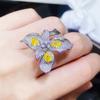 Anillo de perlas estilo Chanel con encaje Qi Lati de tela italiana hecha a mano con el mismo estilo de transmisión en vivo de Little Red Book recomendado en línea para mujeres