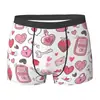 Roupa Íntima Masculina Europeia e Americana Mais Vendida em 2024 Impressão Digital 3D Confortável e Respirável Grafite Imitação de Algodão Boxer Brief