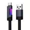 Cabo de Dados Pdmax Luminous Super Rápido com Tira de Luz Colorida Adequado para Apple 6/17 Huawei Samsung Xiaomi Honor
