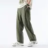 Pantalones de pierna ancha para hombre, talla grande, verano, corte recto holgado, pantalones extra grandes para hombre para adolescentes, primavera y otoño, pantalones curvos talla grande, talla 78