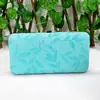 Bolsa con Cierre de Clip de Material Tejido Bolsa de Cosméticos Mini Bolso de Noche en Relieve Bolsa para Herramientas de Manicura y Reparación