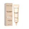 Base líquida que cambia de color, hidratante, humectante, fácil de extender, ligera, se adhiere bien, ajuste natural al tono de piel, corrector, trayecto diario