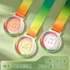Medallas giratorias metálicas personalizadas para competiciones deportivas, baloncesto, bádminton y fútbol, placas de cristal personalizadas
