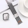 Adecuado para Apple S11 Watch con Correa Tejida de Nailon con Textura Rayada y Hebilla de Paracaídas Iwatch10Se9