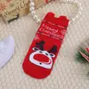 Calcetines para Niños Otoño Dibujos Animados Navidad Invierno Lindos Niños y Niñas Pequeños, Medianos y Grandes Niños Calcetines de Algodón Rojos para Bebé