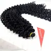 Peruca Cacheada Preta Transfronteiriça Peruca Africana Europeia e Americana Cabelo Crochê Cacheado Onda d'Água 18"
