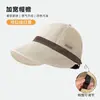 Chapéu de Sol Feminino Estilo Hepburn Novo Primavera/Verão 2026 Chapéu de Pescador Casual Versátil Boné de Basebol para Cabeça Grande