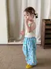 Conjunto para Niñas de Ropa Infantil ZheLi: Chaleco y Pantalones, Estilo Delgado de Verano 2026, Ropa de Bebé Clase A, Top de Bebé, Pantalones Anti-Mosquitos