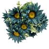 Girasol Flor Artificial Ramo de 9 Cabezas Boda Hogar Diseño de Dormitorio Decoración de Hotel Flor Artificial Venta al por Mayor Punto