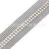 Malha Dupla Cruzada 3mm Strass de Costas Planas DIY Acessórios para Roupas Alças de Ombro Sapatos Chapéus Acessórios de Cabeça Acessórios com Strass