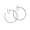 Pendientes de Clip para Orejas Sin Agujeros, de la Misma Forma que los de Zhao Lusi, Pieza Giratoria, Placa para Incienso de Mosquitos, Pendientes Sencillos de Uso Diario para Mujer, Combinan con Todo, de Alta Gama