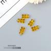 18 cores transparente urso contas diy enfeites de cabelo feitos à mão brincos pulseira colar acessórios de roupas material contas