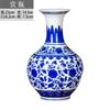 Jingdezhen Cerâmica Estilo Chinês Azul e Branco Vaso de Porcelana Ornamentos Sala de Estar Rico Bambu Entrada Ornamentos de Flores