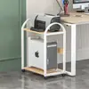 Rack Principal de Computadora Estante de Almacenamiento de Oficina Gabinete de Escritorio de Almacenamiento Hecho a Medida Estante Móvil para Caja de Escritorio Soporte Estante para Impresora