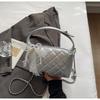 Bolso de Mano Nuevo Primavera 2025 para Mujer Estilo Pequeño Fragancia Patrón Diamante Un Solo Hombro Bolso Cuadrado Pequeño Diseño Nicho de Moda Bolso Bandolera