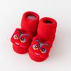 Calcetines de Algodón Gruesos y Cálidos de Invierno para Bebé, Calcetas Rojas de Año Nuevo para Bebé de Luna Llena de Cien Días