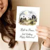 Compra directa transfronteriza de tarjetas de felicitación navideñas de fantasmas de cementerio peculiares para Halloween, tarjetas de regalo de ambiente creativo y divertido