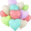 Globos de Papel de Aluminio en Forma de Corazón 12 Piezas Transfronterizos Globos para el Día de San Valentín Flotando en el Aire Globos de Helio Artículos de Decoración para Cumpleaños