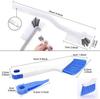 Amazon juego de 2 piezas cepillo de limpieza cepillo de limpieza para fregadero baño cocina esquina puerta corredera cepillo de limpieza para ventanas