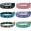WWJD/WWJD pulsera de muñeca con estampado jacquard de letras, pulsera de muñeca deportiva unisex, correa de mano