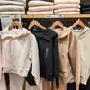 Ropa nueva para mujer 2025 de secado rápido casual con cremallera y capucha, suéter deportivo holgado de manga larga tipo cárdigan C475855