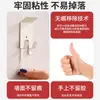 Ganchos adhesivos simples de doble garra sin clavos, metal engrosado, ganchos sin taladro, ganchos de almacenamiento autoadhesivos para puertas de baño, al por mayor