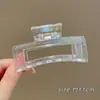 2026 Novo Modelo Simples Versátil Presilha de Garra Fosca Elegante Acessório de Cabelo para Coque Presilha Tubarão Grampo de Cabelo Tendência Acessório de Cabeça