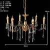 Candelabro de Hierro Dorado, Decoración de Boda, Sala de Estar Estilo Europeo, Suministros para Arreglo de Escena de Boda de Cristal, Lujo Ligero Europeo