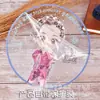 Abanico de PVC Transparente Personalizado de una Cara para Apoyo en Conciertos de Celebridades Coreanas y Merchandising Promocional