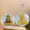Nuevos Budas Guardianes del Zodiaco Ocho Santos Patronos Pegatinas Doradas para Teléfono Pegatinas Coloridas de Oro Puro 999 para Teléfono Venta al por Mayor