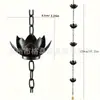 Cadena Decorativa Colgante para Jardín de Exterior de Amazon Transfronteriza Cadena de Drenaje Cadena de Lluvia para Flores Cadena de Lluvia de Loto