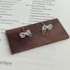 Pendientes de Nudo de Lazo Hueco Estilo Coreano Estilo Ins para Mujer, Pendientes Trenzados Frescos y Simples con Lazo de Cuerda, Pendientes de Moda al por Mayor