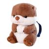 Oso Poppy Carcasa Creativa Nutria Mochila Mochila de Felpa Nutria Marina Bolsa Preescolar para Niños Muñeco para Agarrar Transfronterizo