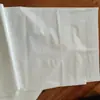 Bolsa de plástico PE de tubo largo, bolsa de plástico PE de embalaje blanca, bolsa de plástico PE blanco lechoso a prueba de polvo con boca plana