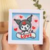 Enfeites de Pintura de Diamante, Adesivos de Desenho Animado DIY Fofos Feitos à Mão, Porta-Retratos de Acrílico, Pinturas Decorativas, Decorações para Quarto e Sala de Estar no Atacado