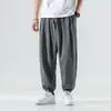 Pantalones de chándal casuales holgados de talla grande, nueva colección otoño 2026, pantalones tipo harén de moda para hombre, pantalones casuales para hombre estilo japonés