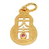 Colgante de Calabaza Pequeña Hueca Estilo Antiguo Chapado en Oro Plata de Ley S925 de Cuerpo Completo Amuleto de Paz DIY de la Suerte y la Prosperidad