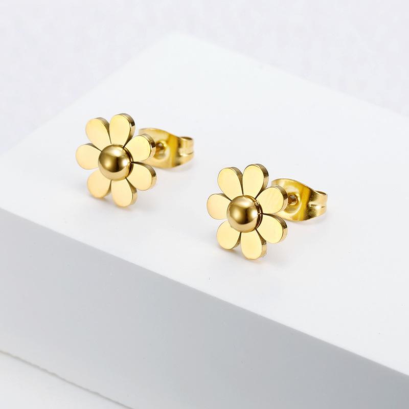 太阳花耳钉