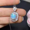 Colgante de Ópalo Natural Superhermoso, Hecho a Mano con Cuidado con Materiales Seleccionados, el Cristal es de Buena Calidad y Tiene Color Fuego Completo