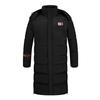 Abrigo de algodón deportivo chino para hombre largo hasta la rodilla fútbol deportes entrenamiento de invierno instituto deportivo plumífero acolchado de algodón con forro polar rodilla bandera