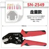 Alicate de Crimpar Catraca Sn-2549Xh2.54 Alicate de Crimpar Terminal Conector de Prensagem a Frio Dupont Desencapador de Fios Tipo Catraca