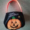 Bolsa de dulces bordada a mano de Halloween, accesorios de decoración navideña para niños, cubo de linterna de calabaza para festival de fantasmas, dulces de Halloween